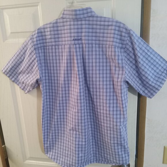 Ariat Men's Pro Series Button Down SS Shirt Size M 10015046 - Picture 4 of 11